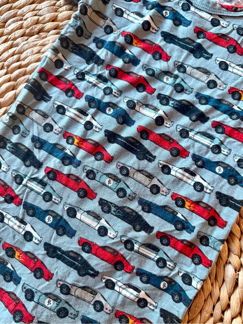 Posh Peanut Bamboo Car Romper Sz 12-18 Months